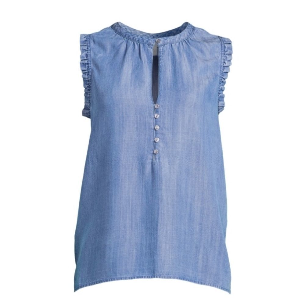 Women's Ruffle Trim Tank Top